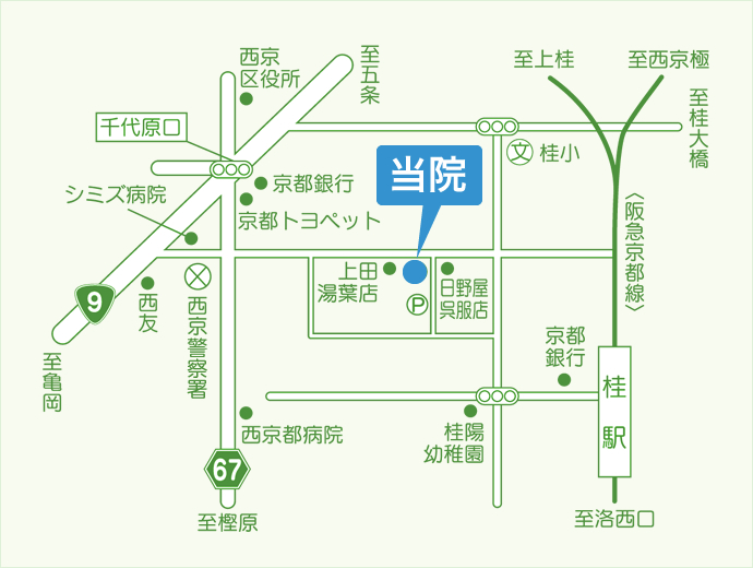 とだ消化器内科クリニック 〒615-8084 京都市西京区桂坤町29-10